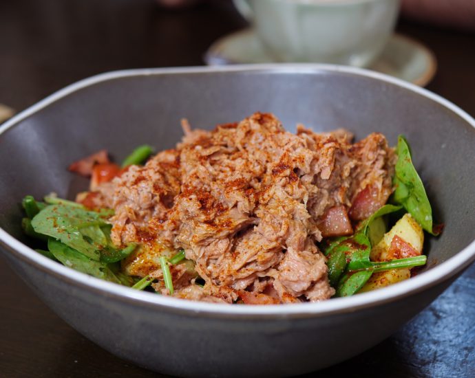 cooked food on stainless steel bowl