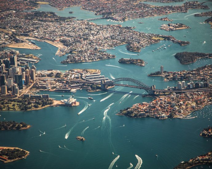 aerial photography of bridge