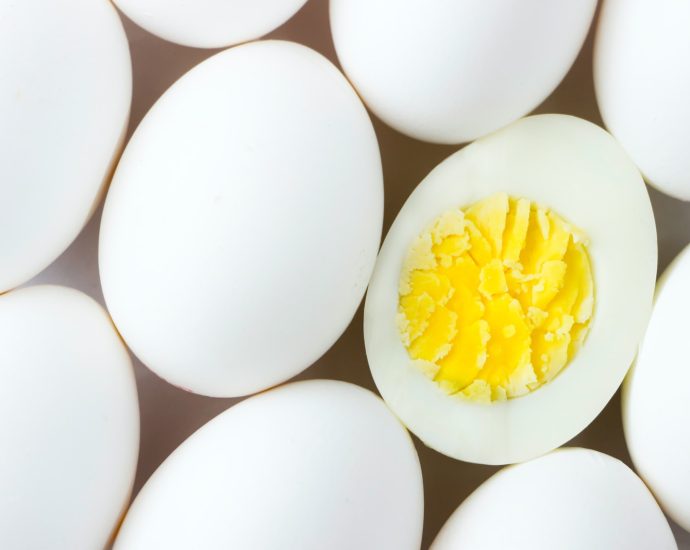 white egg lot on brown wooden table