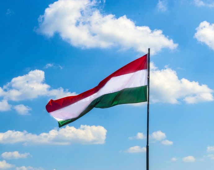 flag, hungary, cloud