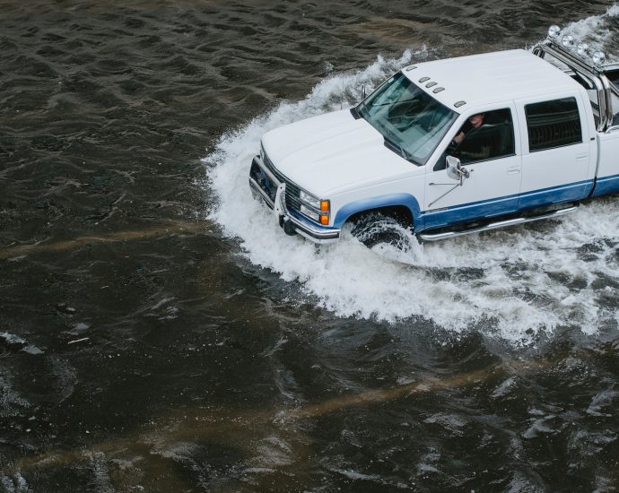 white crew cab truck