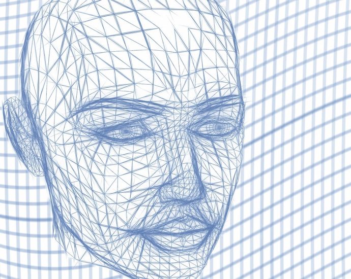 head, wireframe, face