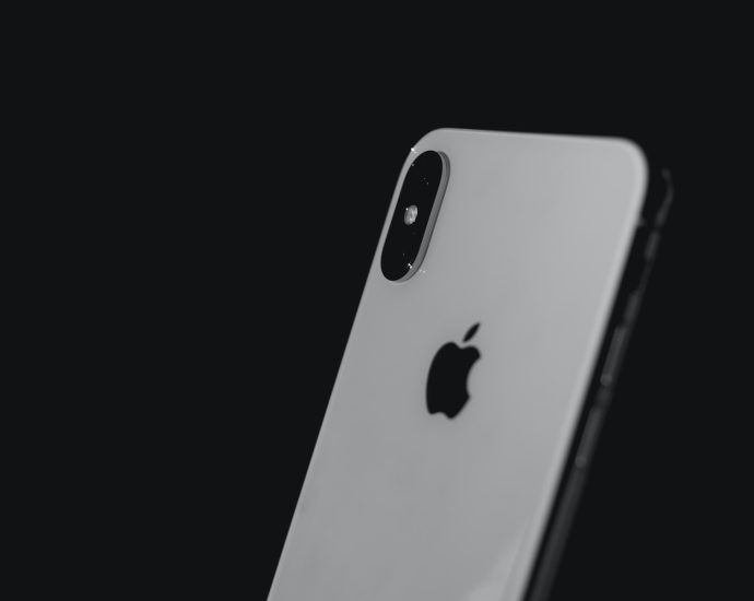 silver iPhone X