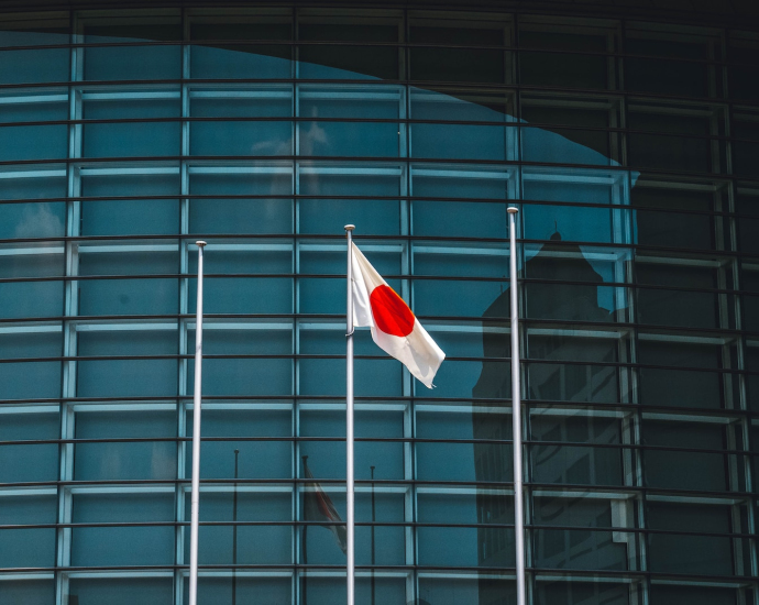 red and white flag on pole