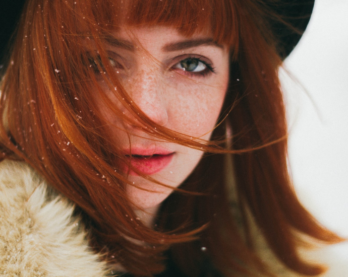 woman wearing fur coat