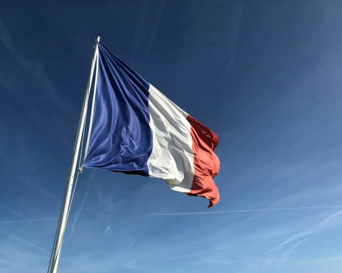 Yugoslavia flag under blue sky