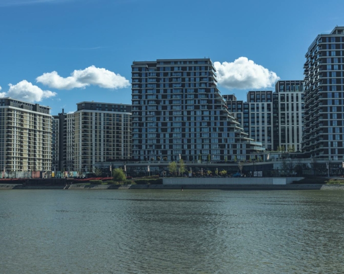 Residential District in Belgrade at the River