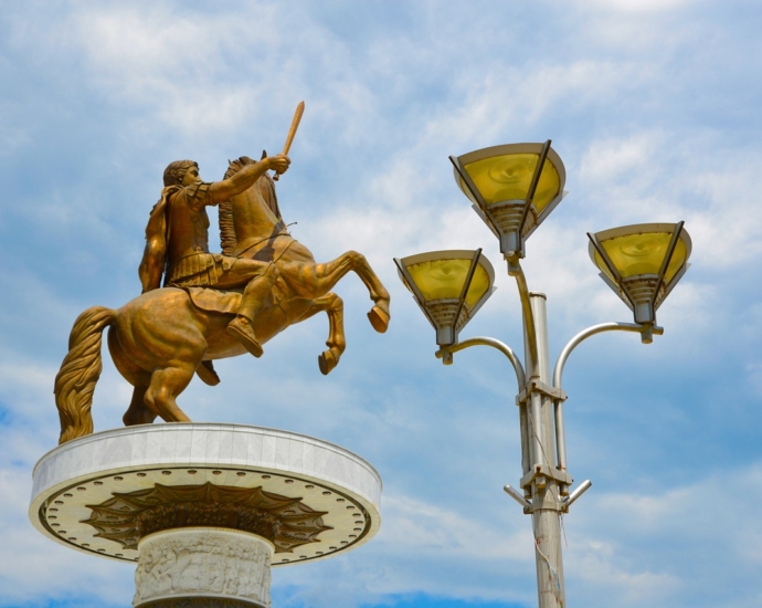 alexander the great, skopje, statue