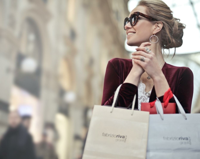 Photo of a Woman Holding Shopping Bags