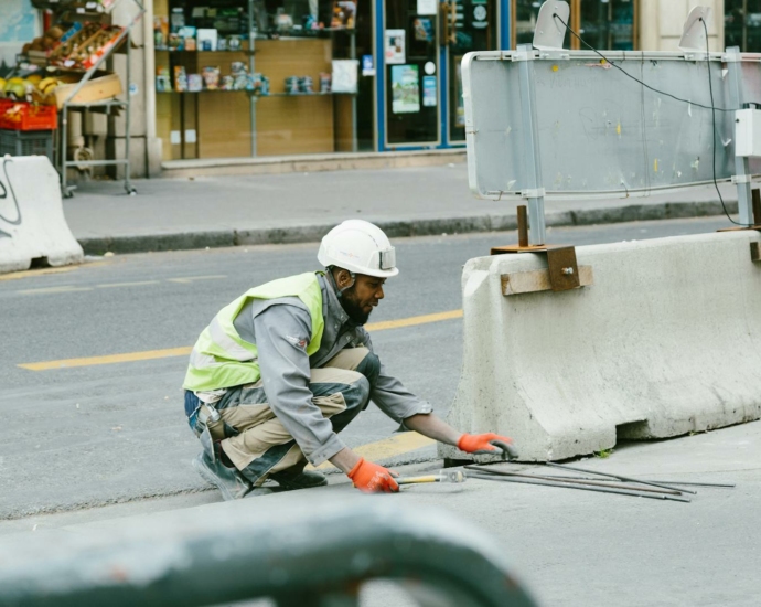 Man Working on Road