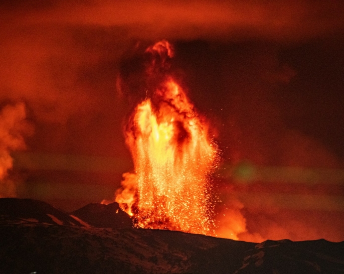 fire in the middle of the field