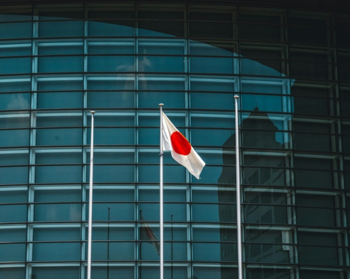 red and white flag on pole