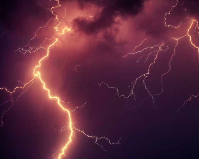 Lightning During Nighttime