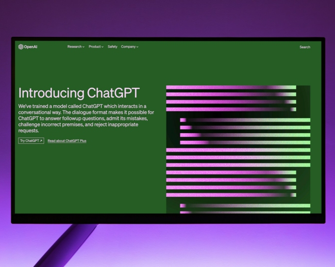 a computer screen with a purple and green background