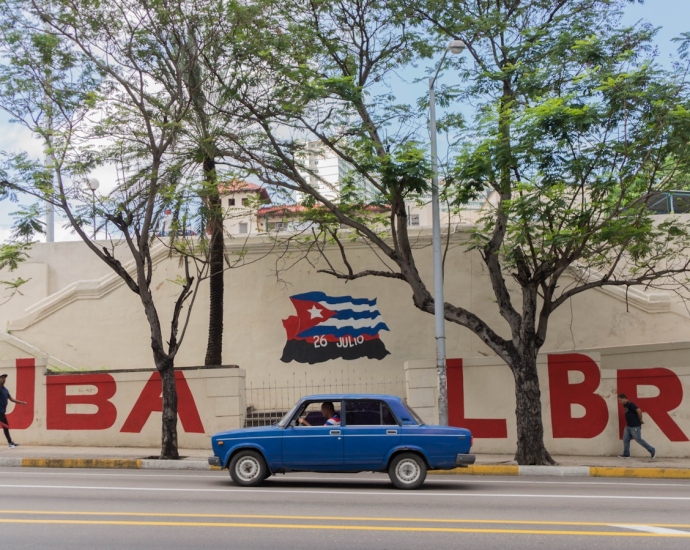 red sedan on road near trees during daytime