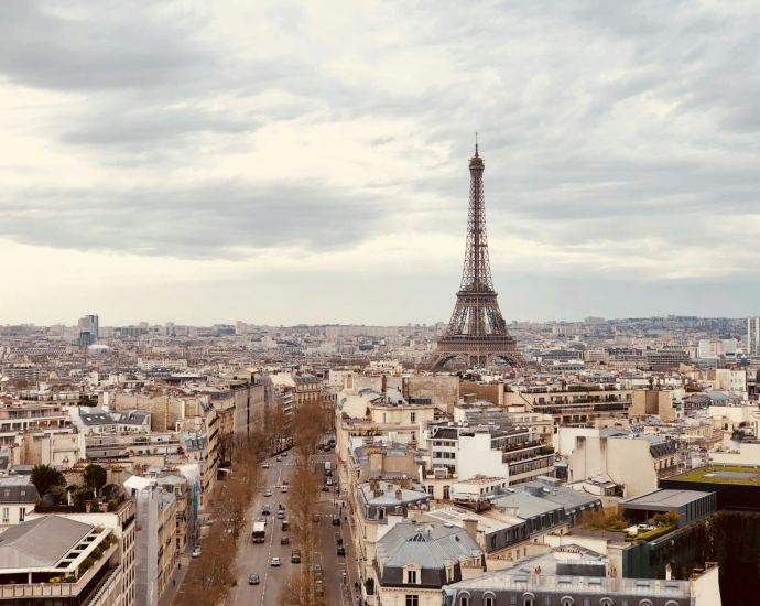 aerial photography of Eiffel Tower